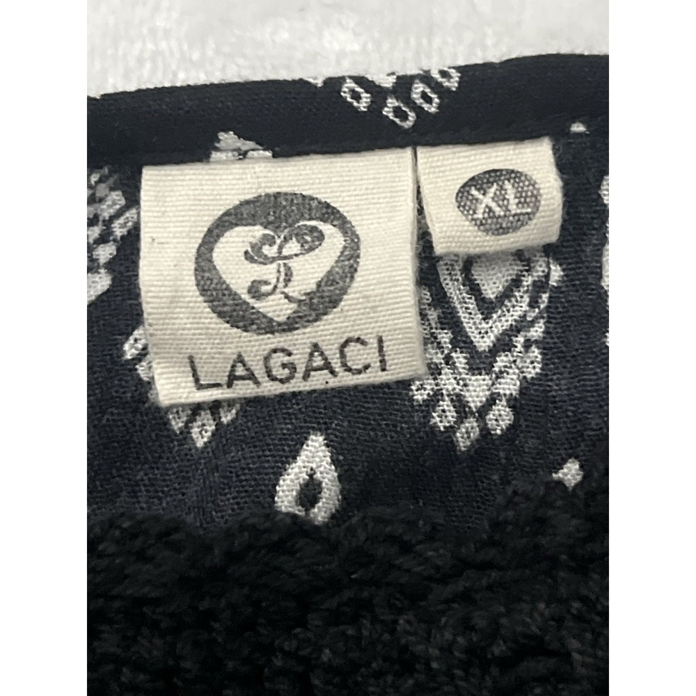 Lagaci Chasing Paradise Women's Crotchet Panel, Spaghetti Strap Dress‎ Size XL - Picture 8 of 10